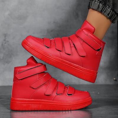 Venda quente Barato Moda Masculina Tênis Vermelhos Sapatos de cano alto Casual Masculino Hoop-look Plataforma Tênis Masculino Sapatos Baixos Zapatillas Hombre