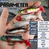 Submersible MinnowTSoft tail bait8CM 13gBionic lure specifically designed for bass fishing in both freshwater and saltwater