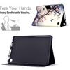 For Amazon Fire 7 (2022) Stand Case Pattern Printing Tablet Leather Cover with Auto Wake/Sleep