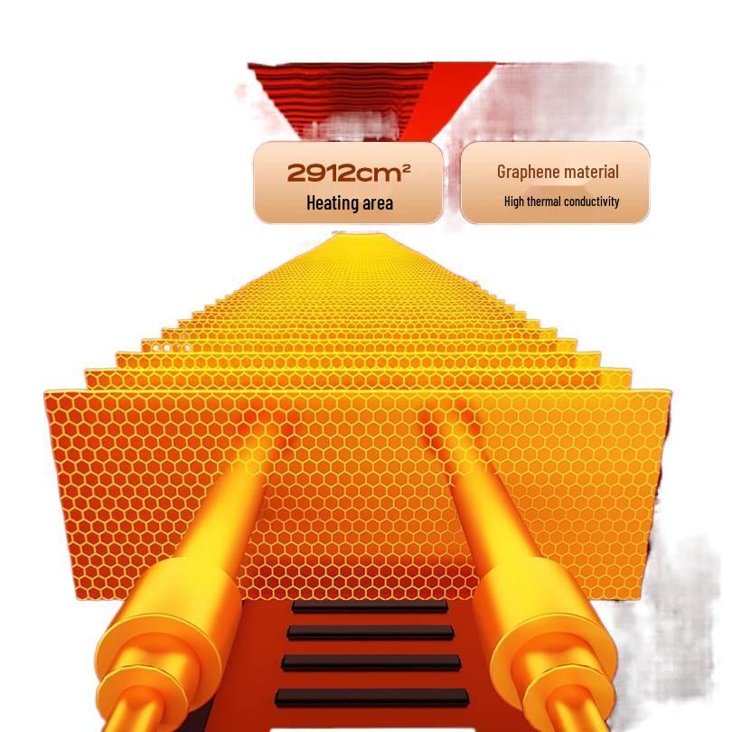 German Graphene Skirting Board Heater: Energy-Saving Electric Heater with Humidifier for Warm Air and Underfloor Heating