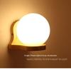 Nordic Solid Wood LED Wall Lamp for Bedroom, Hotel, Stairwell, Corridor