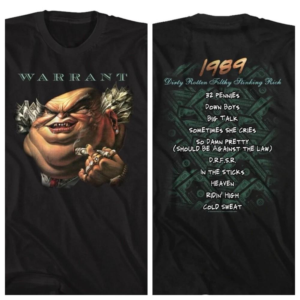 

2 Sides WARRANT Music 1989 DRFSR ALBUM TOUR TShirt Reprint SU86 Unisex T-Shirt S
