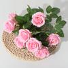 Single Of Bouquet Nine Head Roses Artificial Fake Flowers Wedding And Home Decor