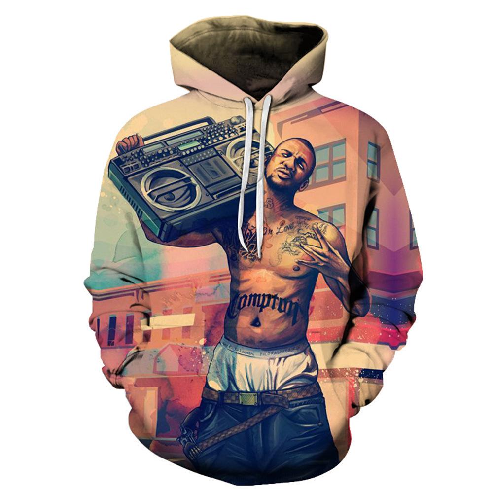 New Fashion Eagle Hoodie Funny Hooded Sweatshir Men's and Women's Long Sleeve Animal Pullover Shirt