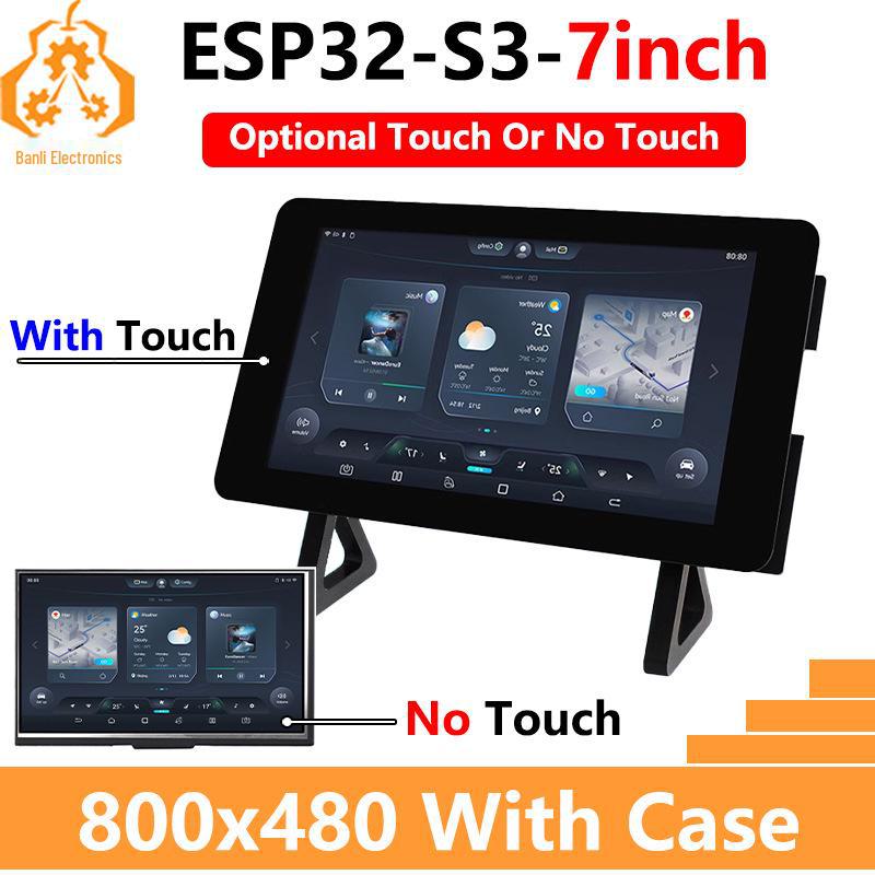 

ESP32-S3 Dev Board with 7 Capacitive Touchscreen, 800×480, WiFi, Bluetooth, CAN, RS485 Sensor