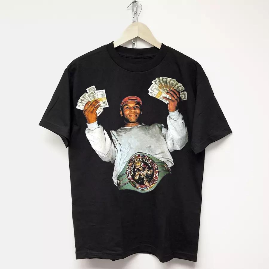 MIKE TYSON Vintage Rapové Tričko Hip Hop Bavlna Klasické Pánské Dámské Tričko Luxusní Značka Krátký Rukáv Dětské Tričko Chlapec Dívka Vrchol Velká Velikost