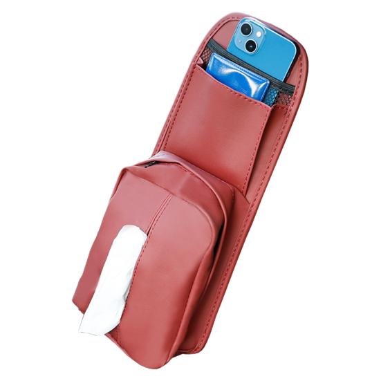Durable Car Tissue Box Large Capacity Space-saving Multifunctional