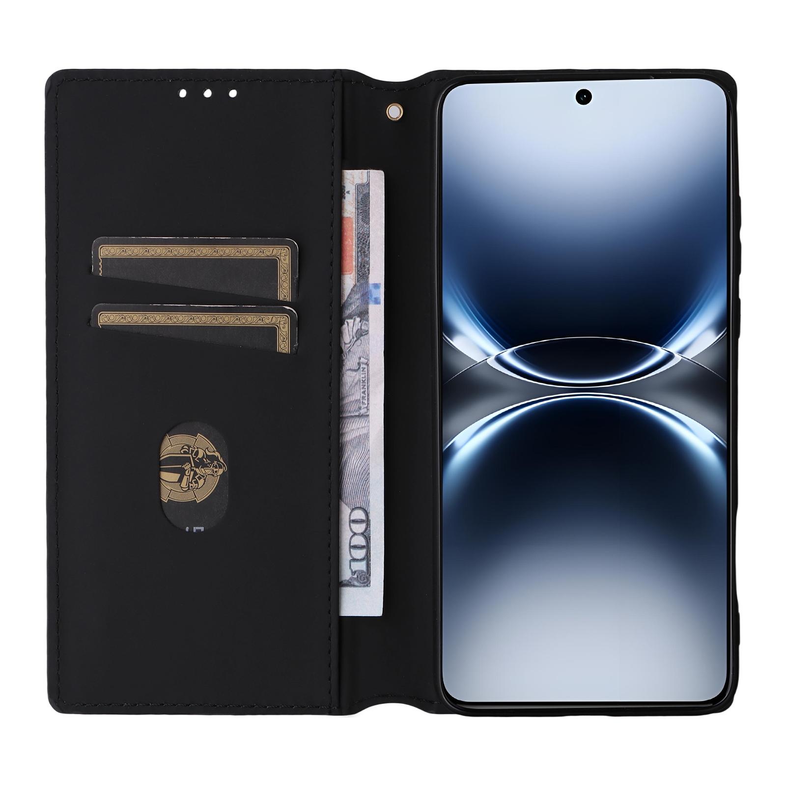 

For vivo X200 Ultra 5G Case Wallet Rhombus Imprinted Leather Phone Cover Blue
