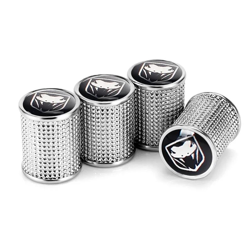 Car Styling Wheel Tire Valve Caps Covers for Dodge CALIBER CARAVAN DURANGO Challenger CHARGER JOURNEY NITRO RAM Accessories WW7