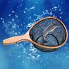 Wooden Handle Fly Fishing Landing Net Soft Rubber Mesh Catch and Release Net Floating Fishing Net Outdoor Fishing Accessories