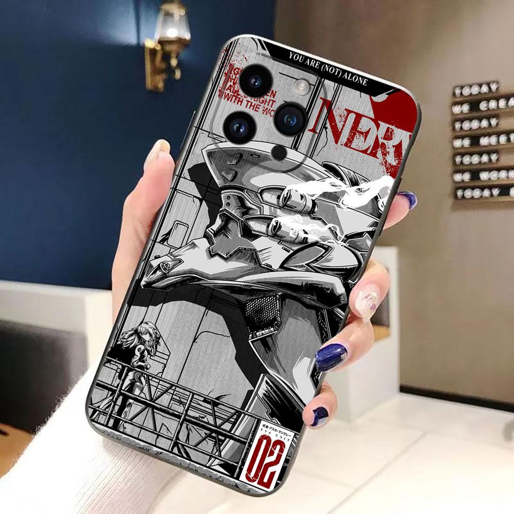 N-Neon G-Genesis E-Evangelion 01 02 Kryt na telefon Pro iphone Apple 17 AIR 16E 16 15 14 13 12 11 Pro XR Max 8 7 Plus TPU Kryt