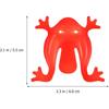 20pcs Frogs Toy Plastic Jumping Leap Frogs Toy Pressing Bouncing Frog Toy Goody Bag Fillers Gift for Kids Toddler Birthday Party