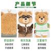 14cm Genuine TED2 Pilot Bear Plush Pendant Cute Cartoon Keychain Bag Charm Backpack Ornament Stuffed Doll Birthday Gift for Girl