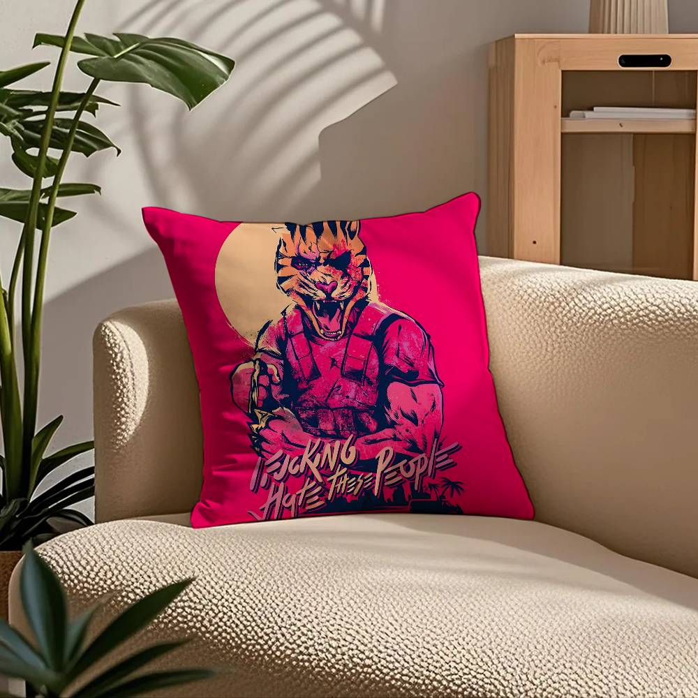 Игровой H-Hotline m-Miami Наволочка Удобный Диван-кровать Шёлковый элегантный Невидимая молния Индивидуальный Декоративная наволочка 30X30cm