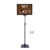 1PCS A4 Height Adjustable Stainless Steel Poster Display Frame Promotion Sign Holder Sales Cardboard Display Racks Stand