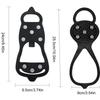 1 Pair New 5/8 Teeth Ice Gripper Spike Anti-Slip Spike Shoes Crampons Universal Spike Grips Cleats For Shoes