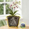 Wide Mouth Garden Containers Bulb Plant Pot with Saucer, 10 Inch 13 Flowerpot Matte Finish Flower Pots Drainage Holes, Indoor Outdoor Planter