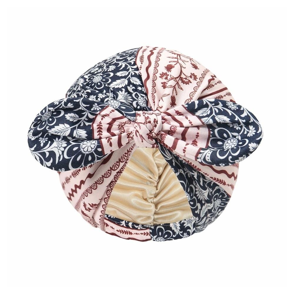 Paisley Print Pre-Tied Head Wrap Satin Lined Hair Cover Bonnet Bandana Turban Hat Casual Wear