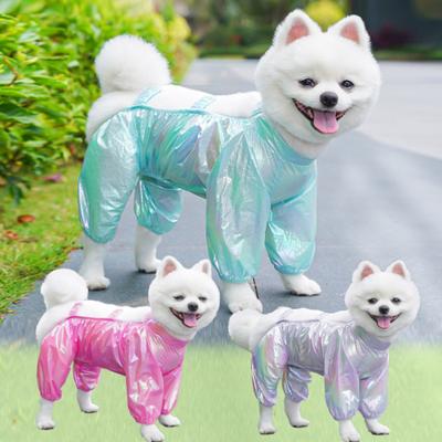 Maniche per gambe da cane a prova di sporco, colore caramella sfumato, impermeabili, pantaloni protettivi per animali domestici, per esterno