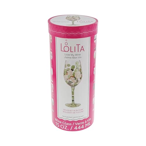Enesco Lolita Wine Glass Bouquet In Bloom 6010661
