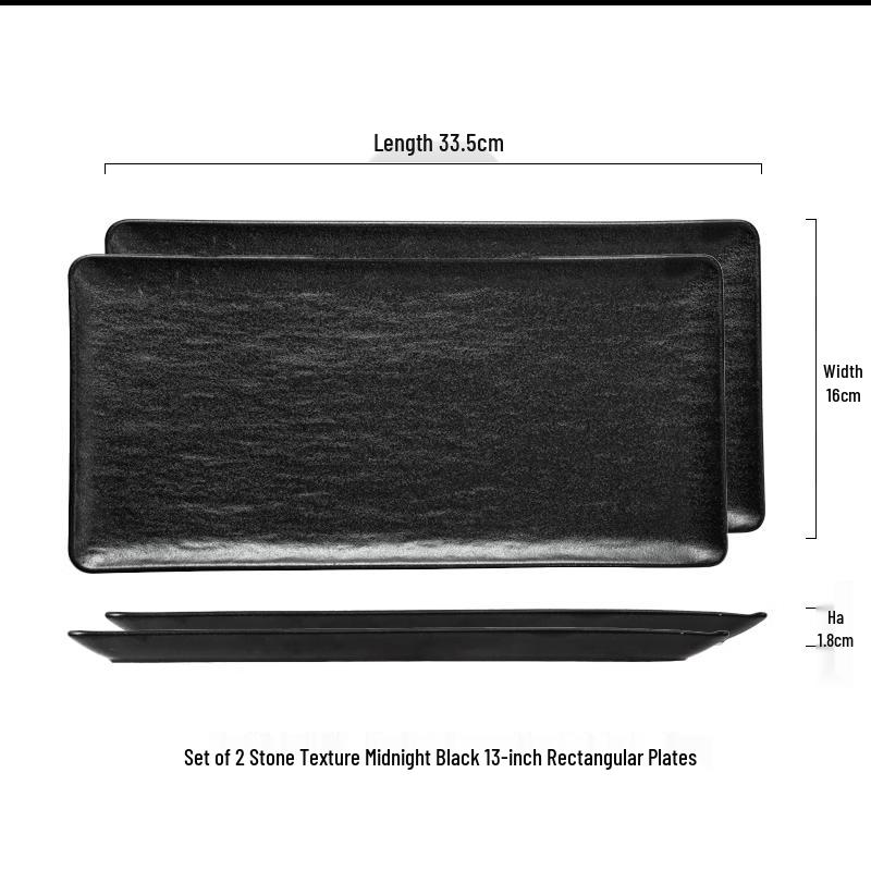 Nordic Ceramic Rectangular Serving Plate