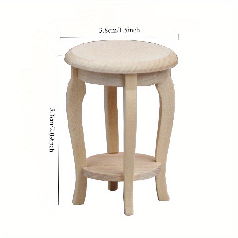 1/12 Scale Miniature Wooden Bonsai Stool Model Ornament - DIY Miniature Photography Props- Seasonal Decor - Perfect Gift