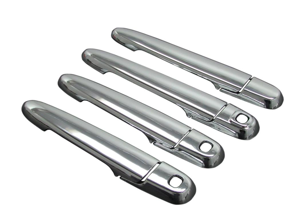 BRIGHTZ Chrome Door Handle Covers and Knobs Set E for Tanto Custom Compatible with LA 610 Tanto Custom LA600S/LA610S [TNT600-NOBU-FS-AD0AE2FD1FH1]