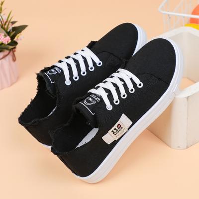 Canvas Shoes for Women In Autumn, New Women's Shoes for Spring, Small White Shoes, Student Sports Flat Sole Single Shoes