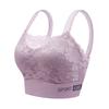 Lace Lingerie Bra for Women with Breast Pads Supports Side Breasts Plus Size Bra Vest Style Bandeau Top Strapless Bra