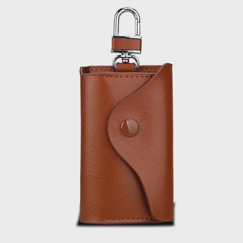 Genuine Leather Universal Car Key Bag for Men - Multifunctional Gift