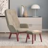 Day and Night - Day and Night Relaxation Armchair with Light Gray Velvet Stool