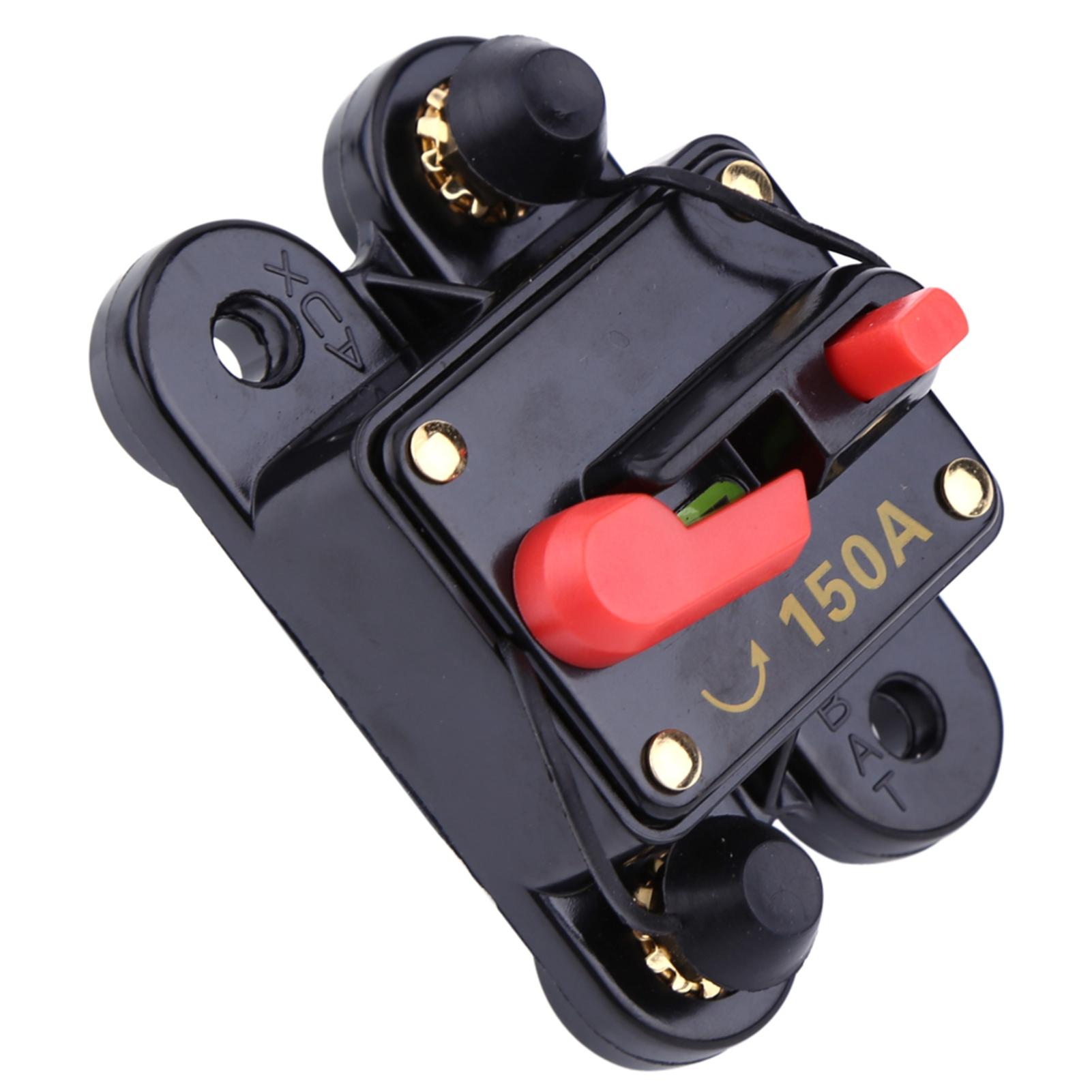 

DC12V Rresettable Fuse Circuit Breaker for Car Marine Boat Bike Stereo Audio(150A)