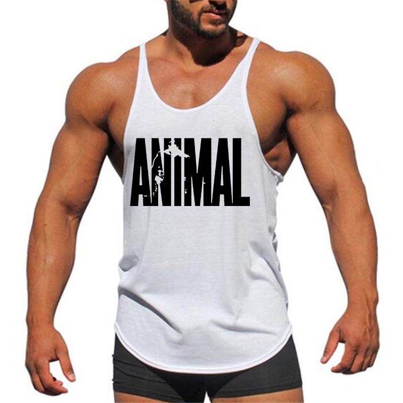 Men Summer Quick Drying Bodybuilding Fitness Muscle Sports Letter Printing Vest