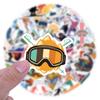 57Pcs Sports Series Ski Graffiti Stickers Suitcase Water Cup Stationery Mobile Phone Car Scooter Laptop Decoration Diy Decals