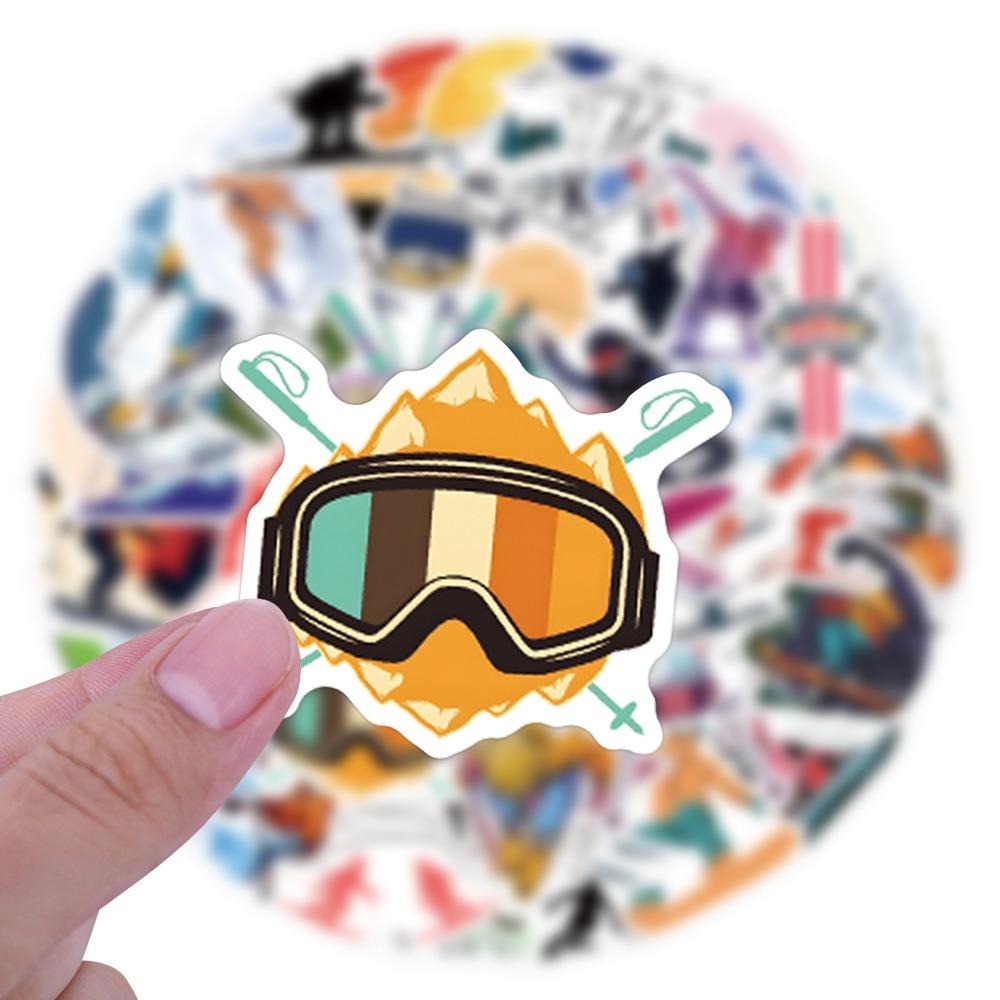 57Pcs Sports Series Ski Graffiti Stickers Suitcase Water Cup Stationery Mobile Phone Car Scooter Laptop Decoration Diy Decals