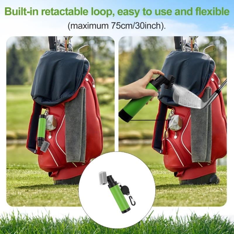Durability Plastic Golf Club Cleaner Brush Compacts Golf Cleaning Scrubber for Effective Training Gear Maintenance