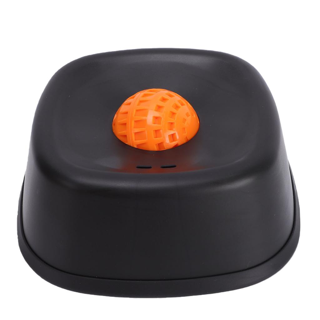 Dog Lick Bowl Anti Slip Rolling Ball Liquid Treat Slow Feeder Bowl for Small Medium Large Dogs Black