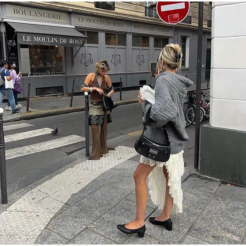 Elegant Solid Slash Neck Thick Knitted Boat Neck Tops Women Casual Long Sleeve Loose Warm Pullover Jumpers Female Fashion High Street Sweater Knitwear