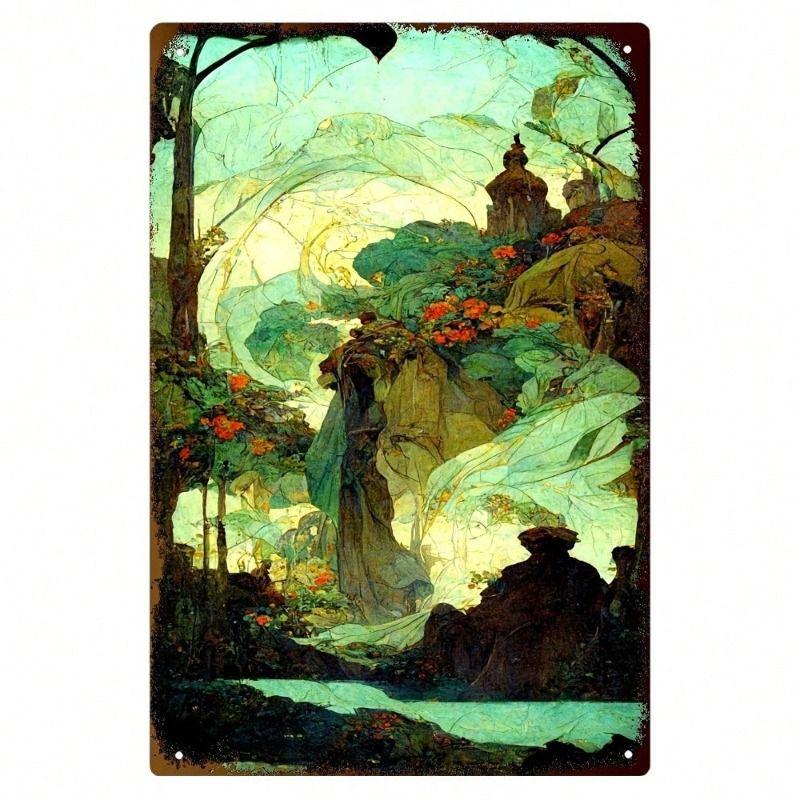 Sortierte Metallwandpaneele für Café, Garage, Bauernhofdekor