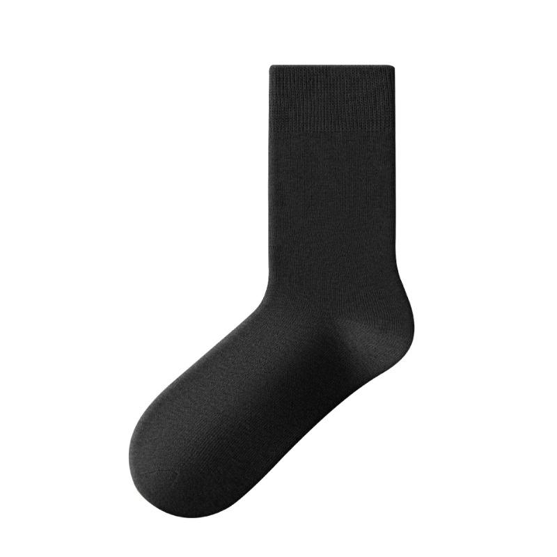 Men In Autumn and Winter Add Velvet and Thick Cold Proof Warm Wool Ring Antibacterial Socks