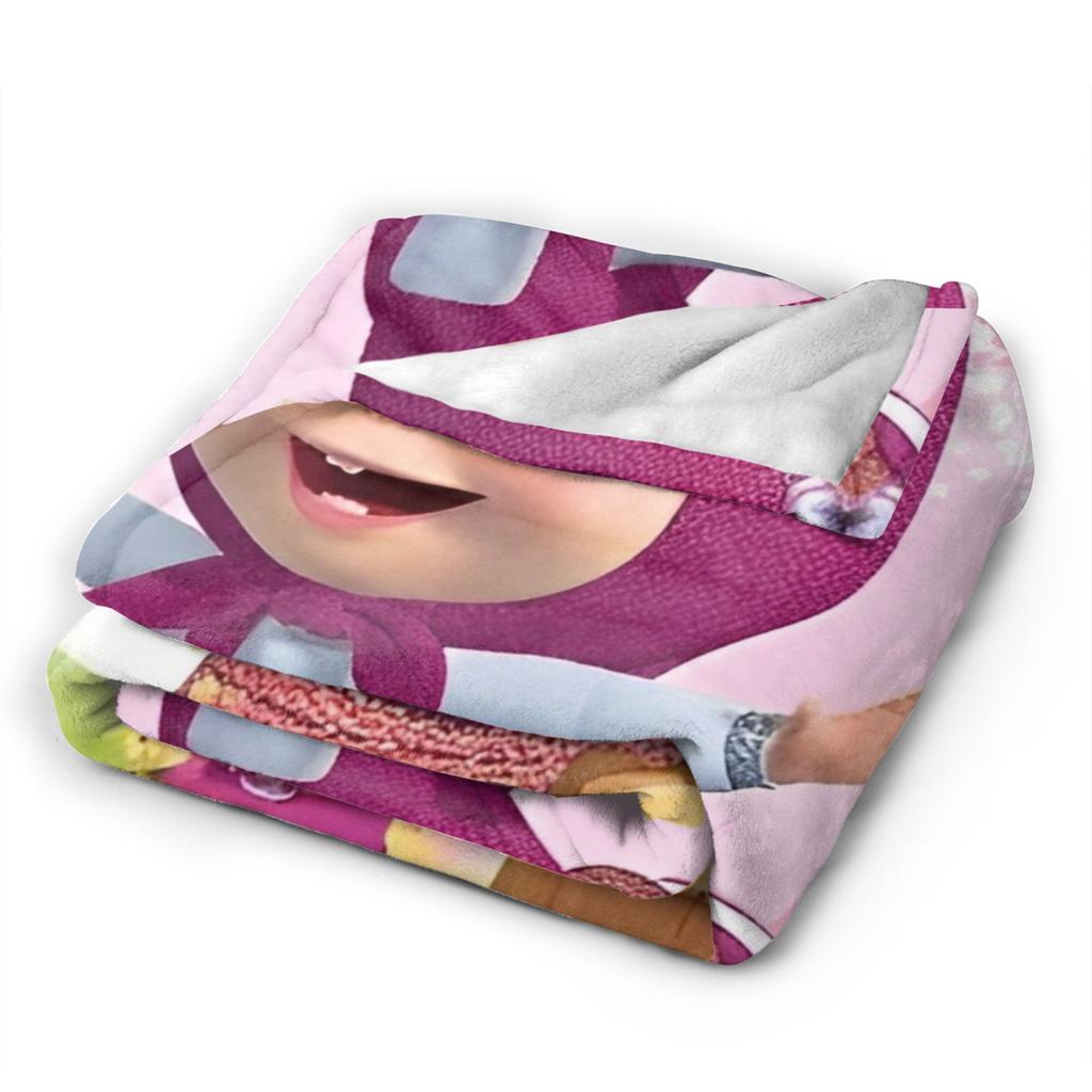 M-Masha and Bear Blanket Fleece Summer Air Conditioning Multifunction Super Soft Throw Blanket for Bedding Car Plush Thin Quilt