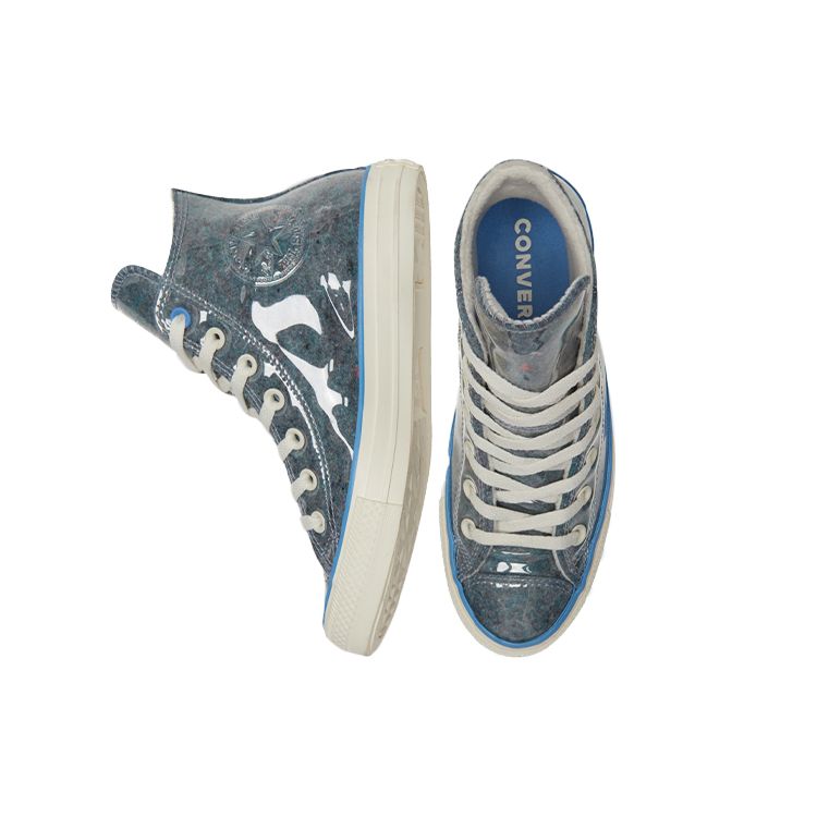 Converse Chuck Taylor All Star Retro Versatile High Top Sneakers Unisex Sneakers Blue White 172078C