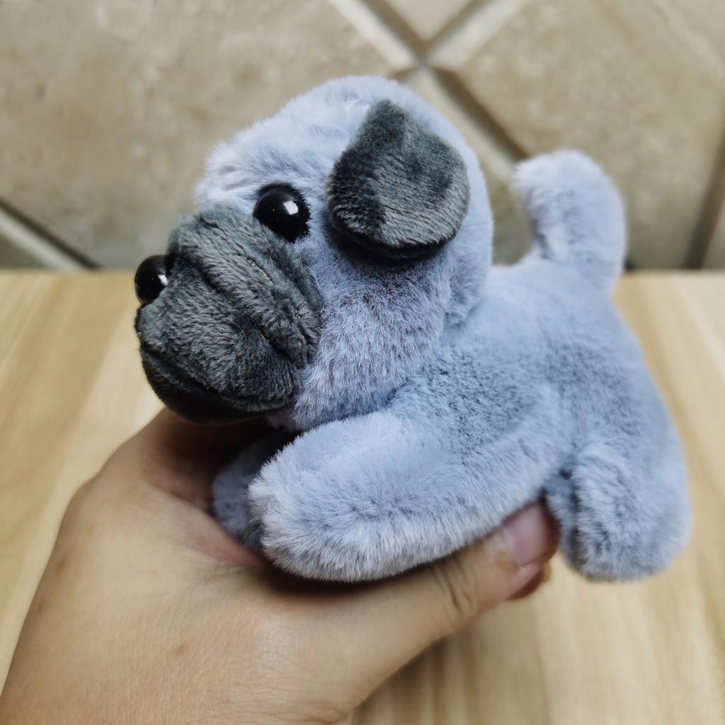 Brinquedo de Pelúcia Cachorro Shar Pei, Boneca Cachorrinho Boneca Pingente de Mochila Escolar