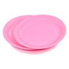 Set de 20 assiettes carton 23 cm Unies rose