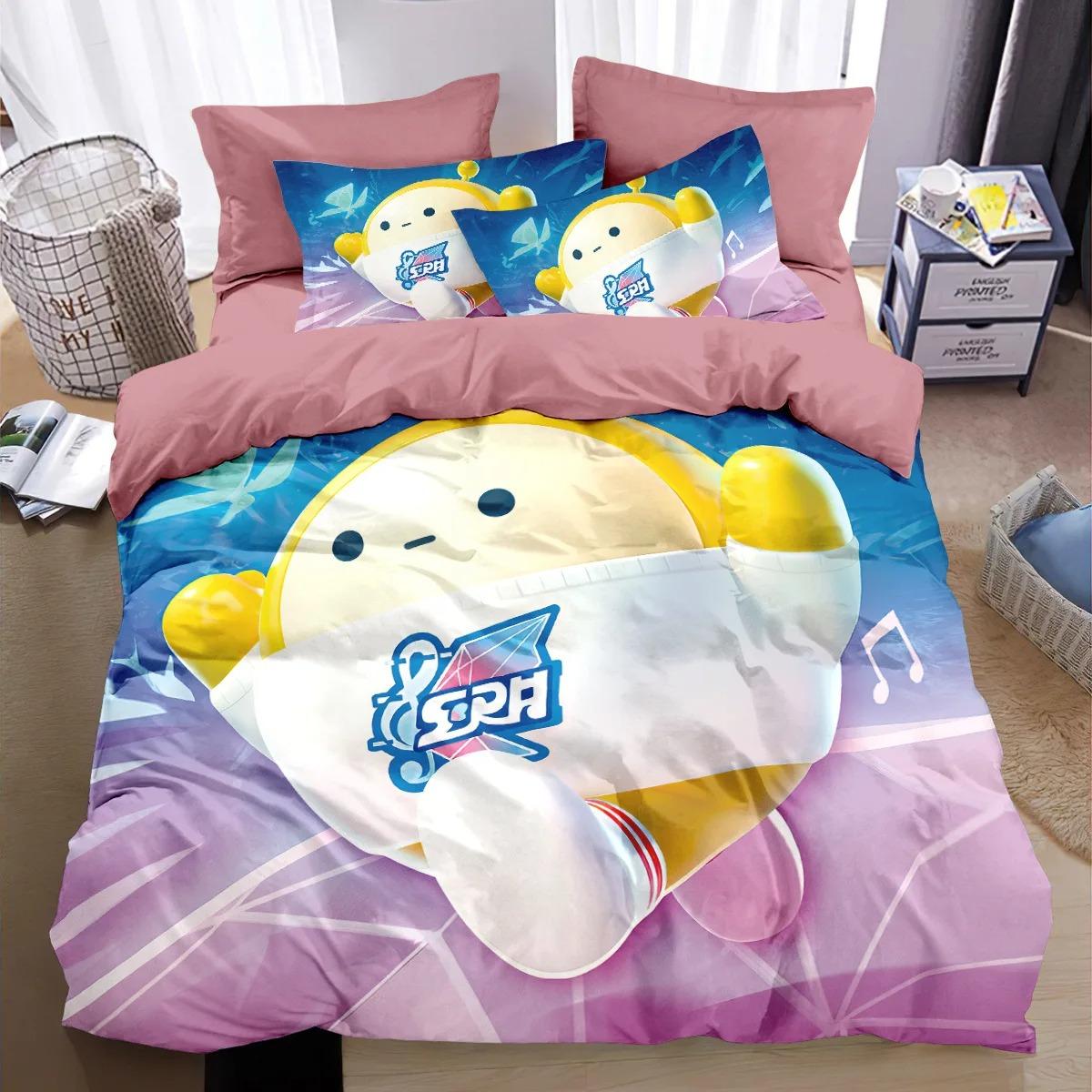 

3D Eggy Party Bedding Sets Comforter Quilt Bed Cover Duvet Cover Pillow Case 2 3 Pieces Sets Kids Adult Size Bedroom Decoration 70x133cm 2pcs