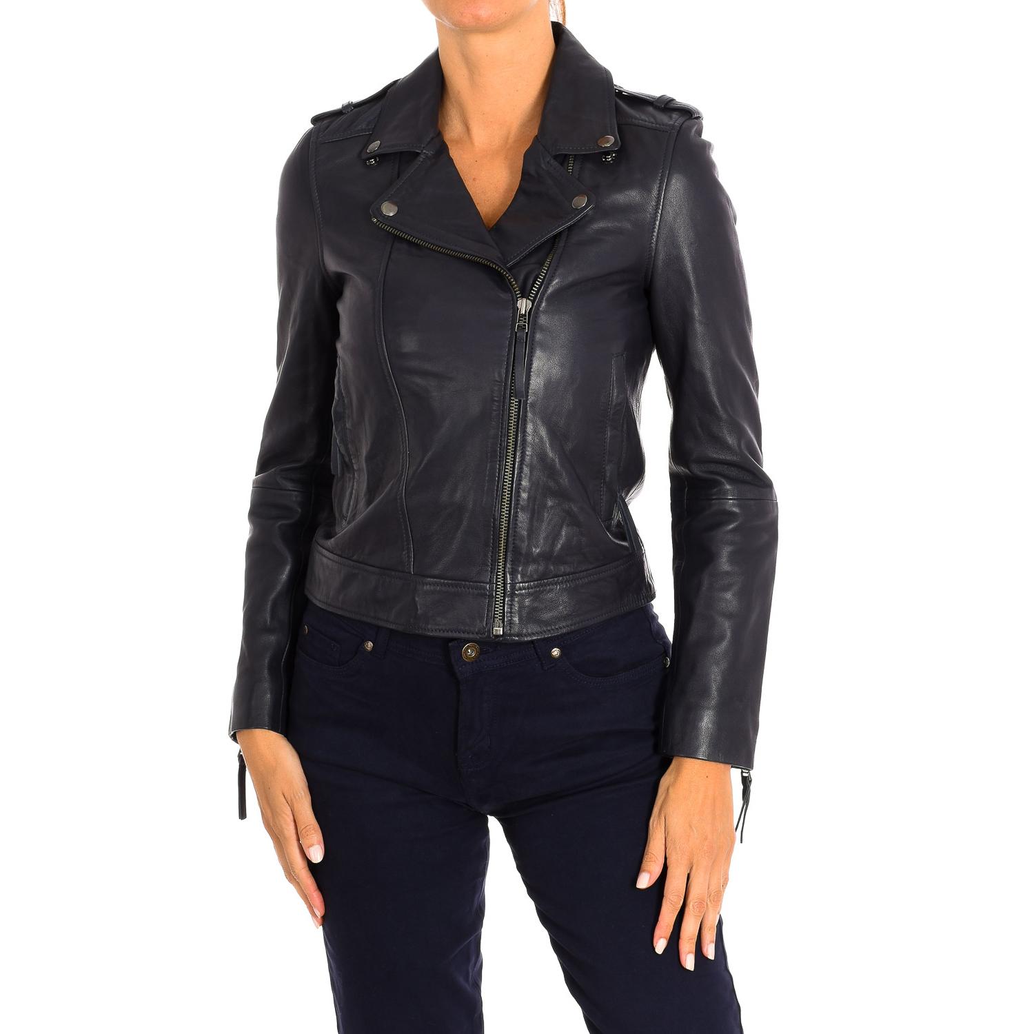 

Кожаная куртка с длинным рукавом 8635