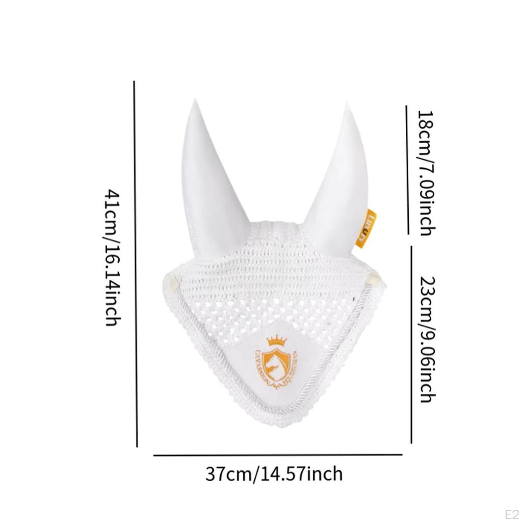 Horse Ear Bonnet Cover Hood Practical Protector Equestrian Equipment Soft Comfortable Fly