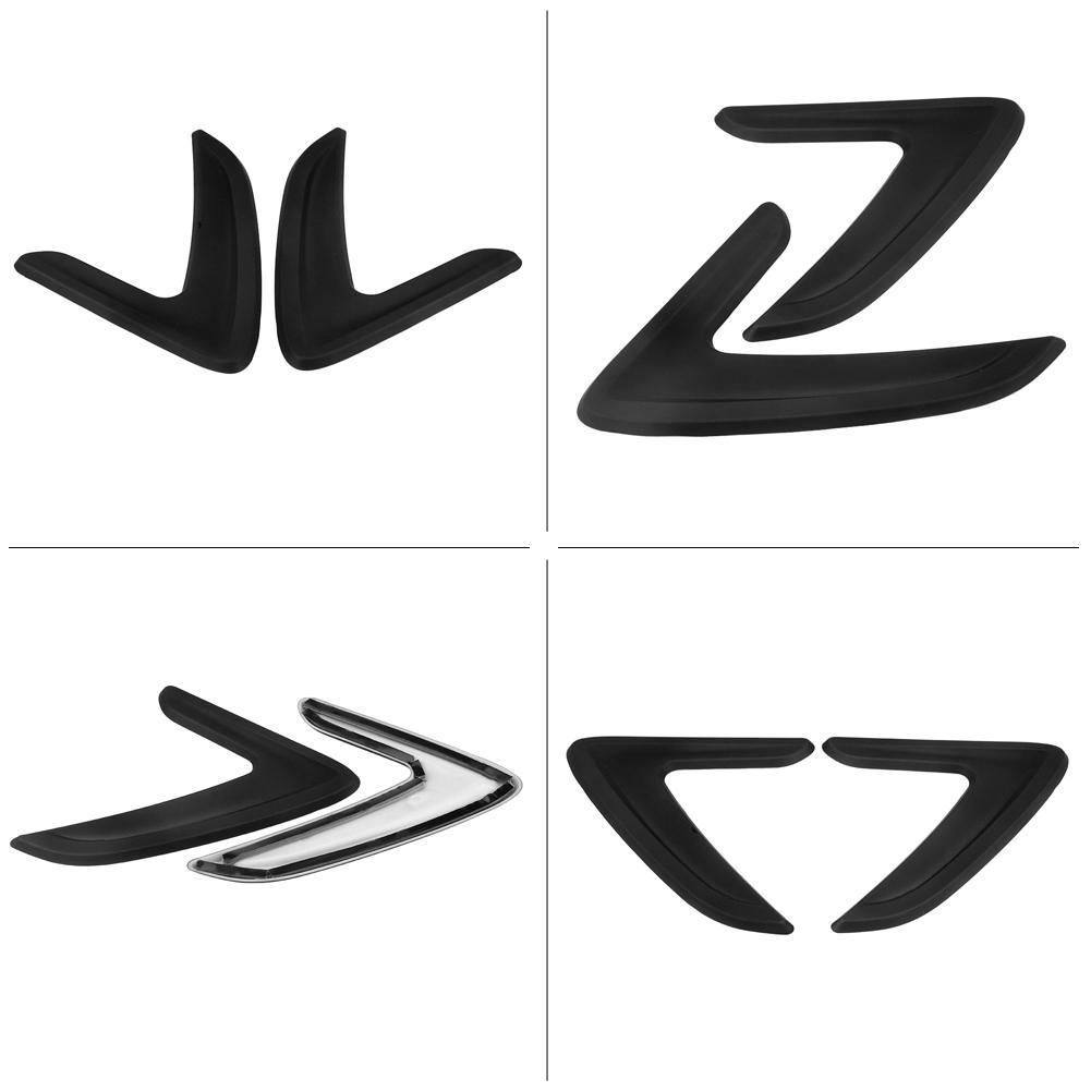 Car Side Air Vent Cover Trim Fender Sticker for BMW 3 Series F30 2012 2016 Black