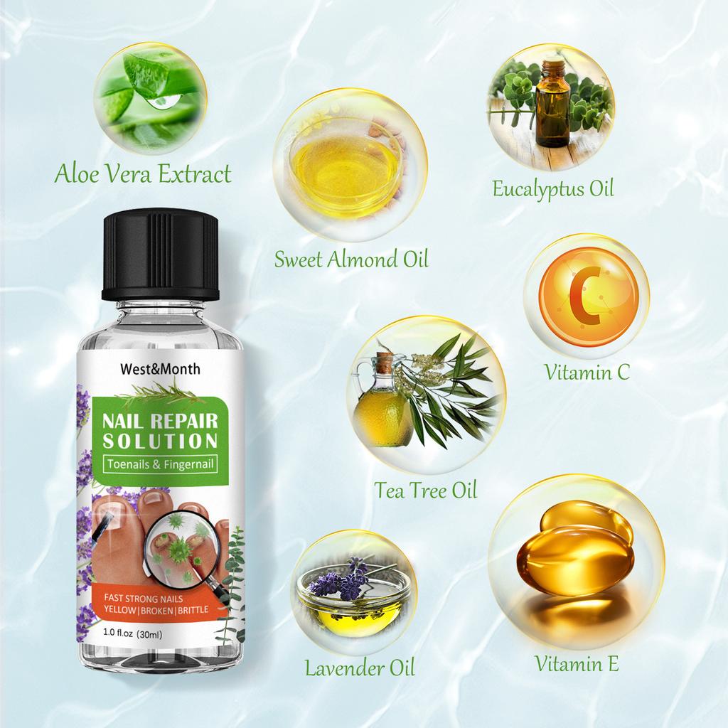 Toenail Fungus Care, FastActing Nail Care Liquid For Fungus Under & Around  Restores The Healthy Appearance Of Nails 30ml