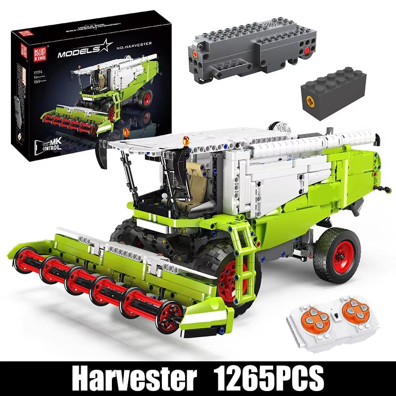 Mould King 17014 Technical Car Toys The Remote Control Harvester Building Block Enginerring Truck Brick Set Kids Christmas Gift